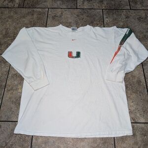 Miami Hurricanes Vintage Nike Men's XL Long Sleeve Tee